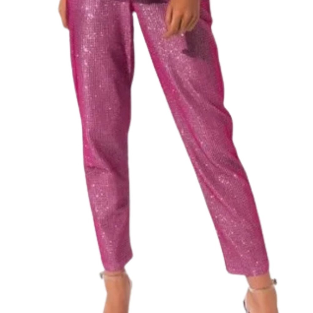 High Waisted Metallic Pant